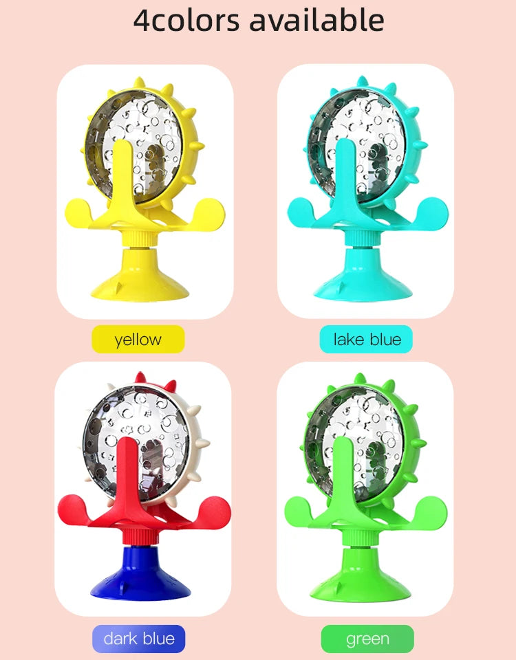 Interactive Treat Dispensing Windmill Toy