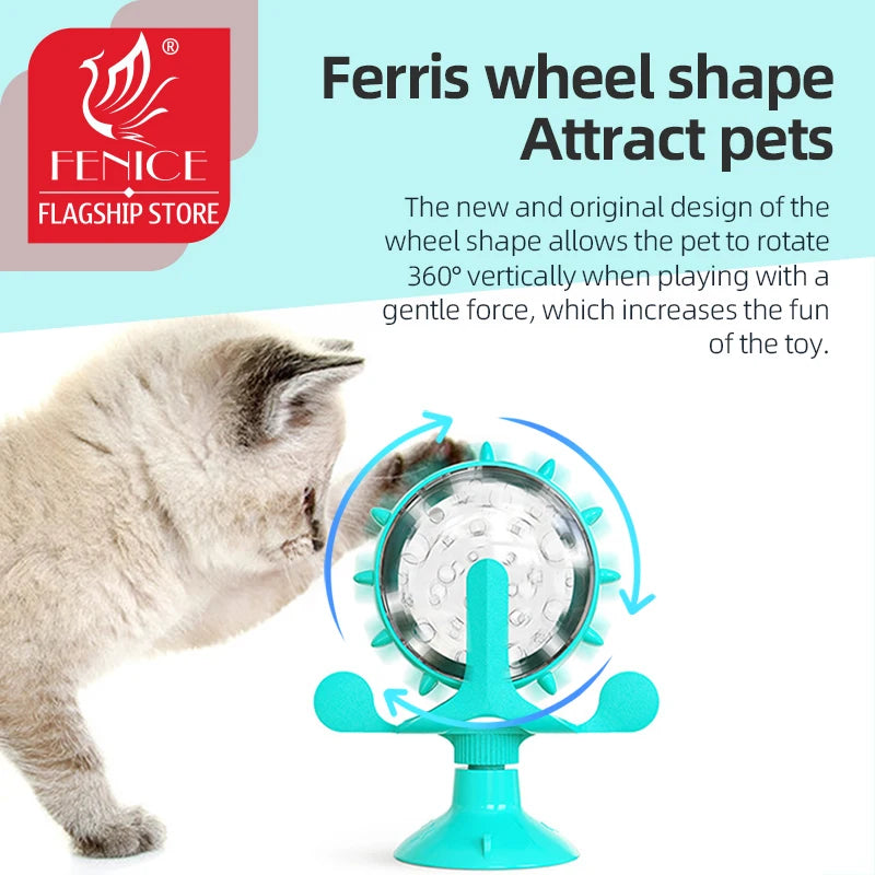 Interactive Treat Dispensing Windmill Toy