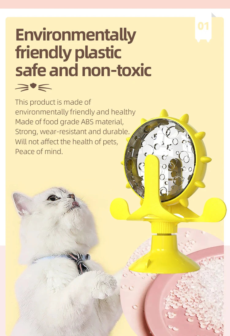 Interactive Treat Dispensing Windmill Toy