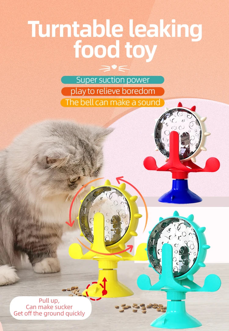 Interactive Treat Dispensing Windmill Toy