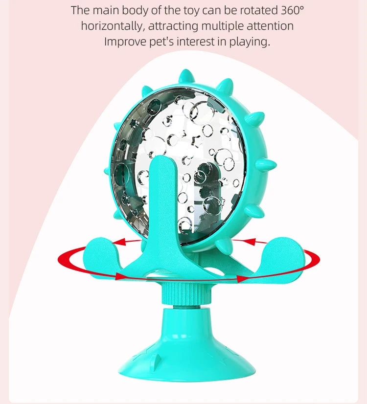Interactive Treat Dispensing Windmill Toy