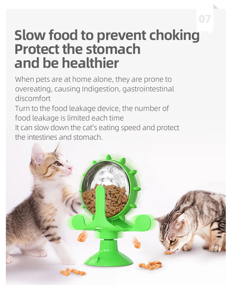Interactive Treat Dispensing Windmill Toy