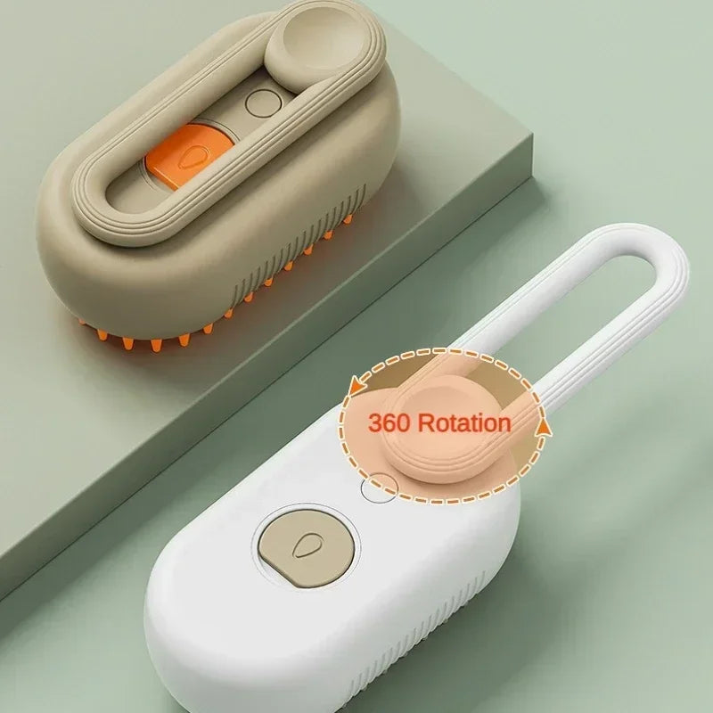 3-in-1 Steam Grooming Brush for Pets