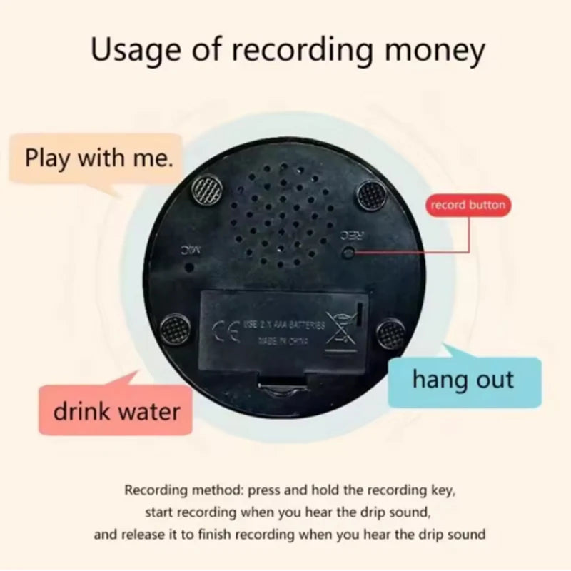 Hot Dog Communication Buttons Voice Recording Button for Pet Training Buzzer 30 Second Record Playback Funny Gift for Talking