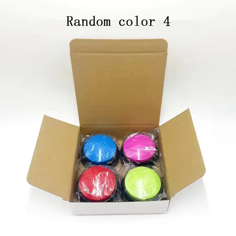 Hot Dog Communication Buttons Voice Recording Button for Pet Training Buzzer 30 Second Record Playback Funny Gift for Talking