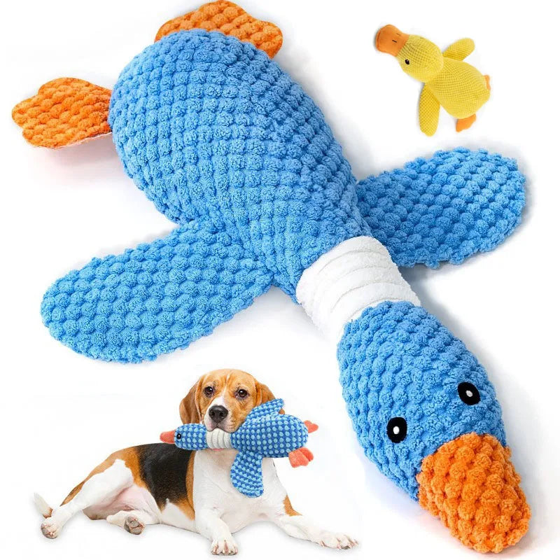Durable Plush Squeaky Chew Toy for Dogs & Cats