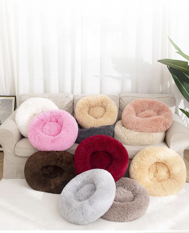 Ultra-Soft Calming Donut Pet Bed