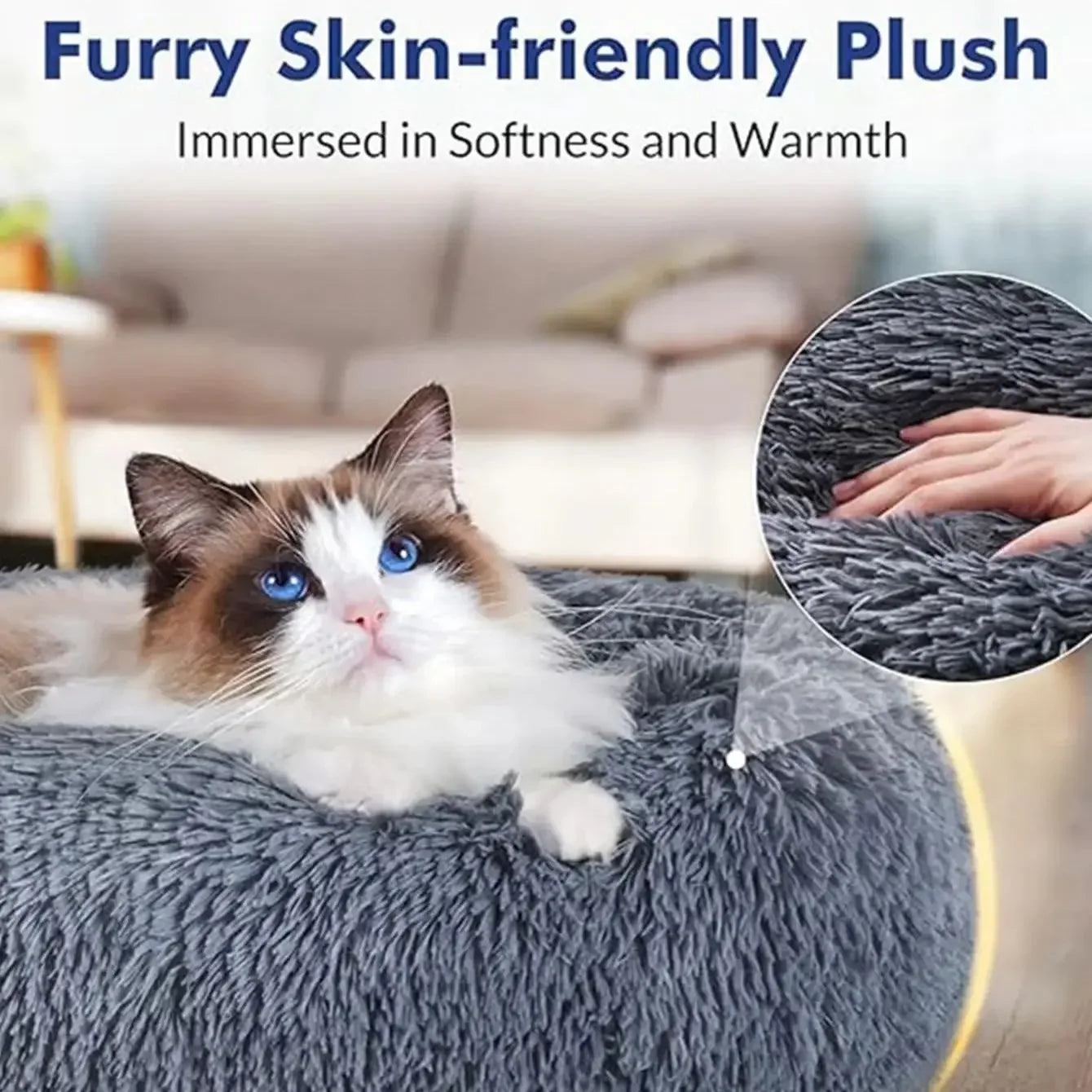 Calming Donut Pet Bed