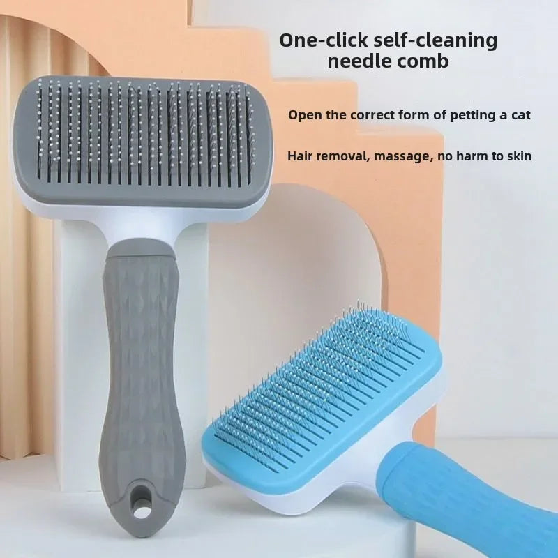 Stainless Steel Pet Hair Remover Brush