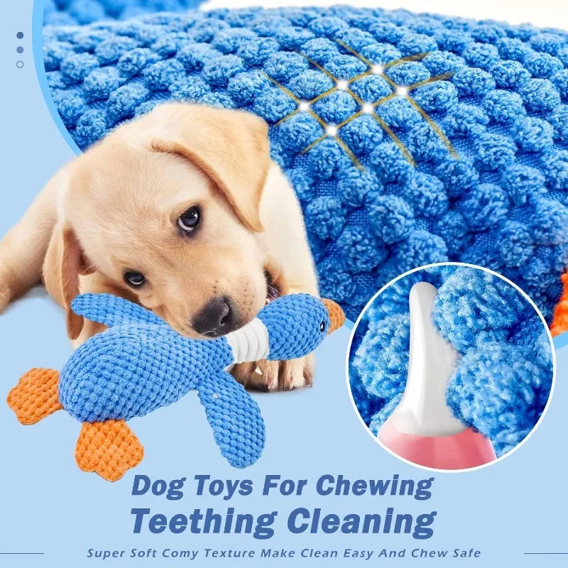 Durable Plush Squeaky Chew Toy for Dogs & Cats