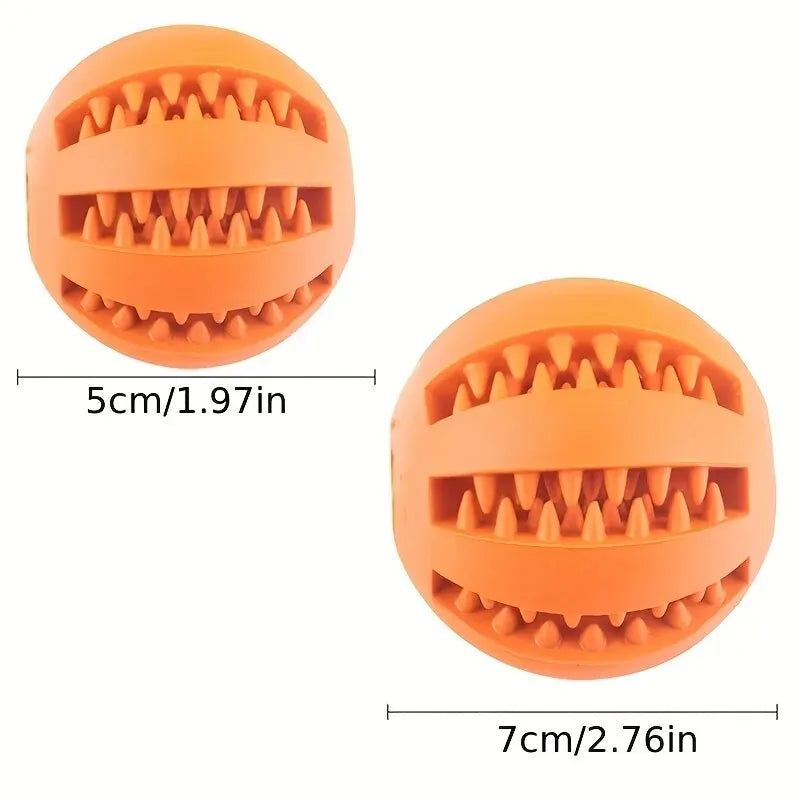 Bite-Resistant Treat Dispensing Dog Ball