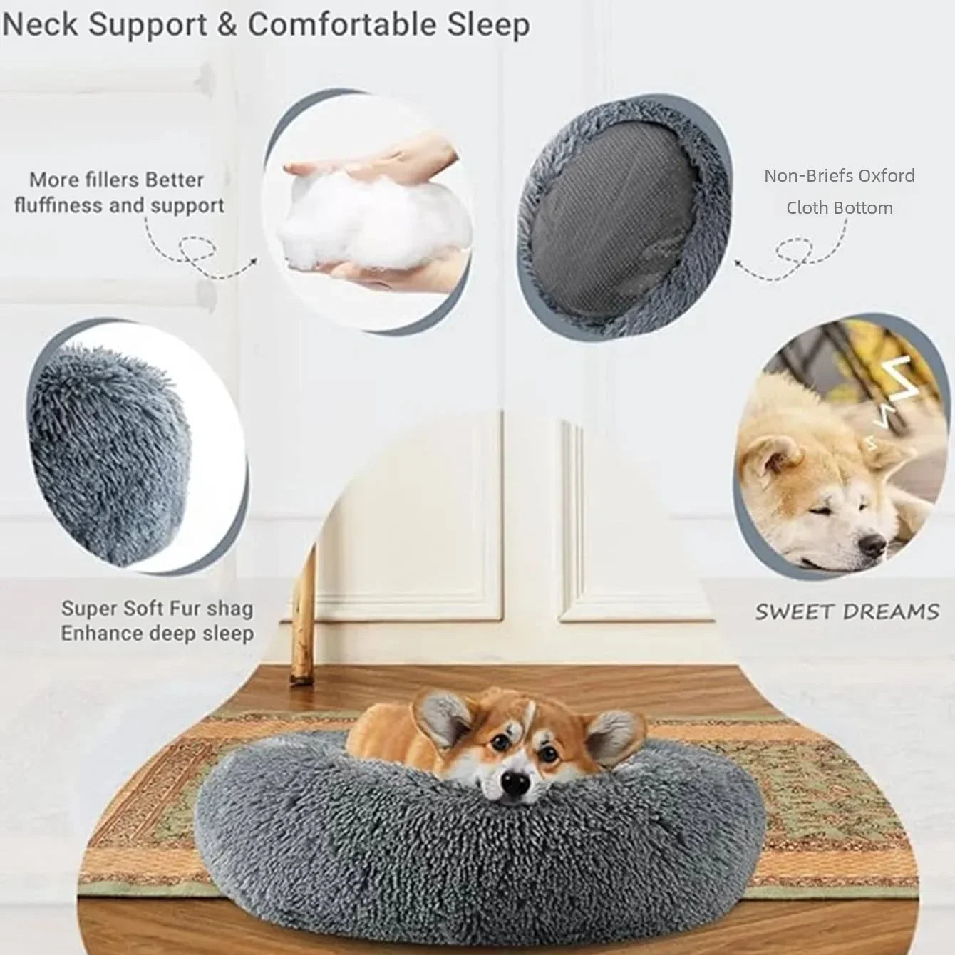 Calming Donut Pet Bed