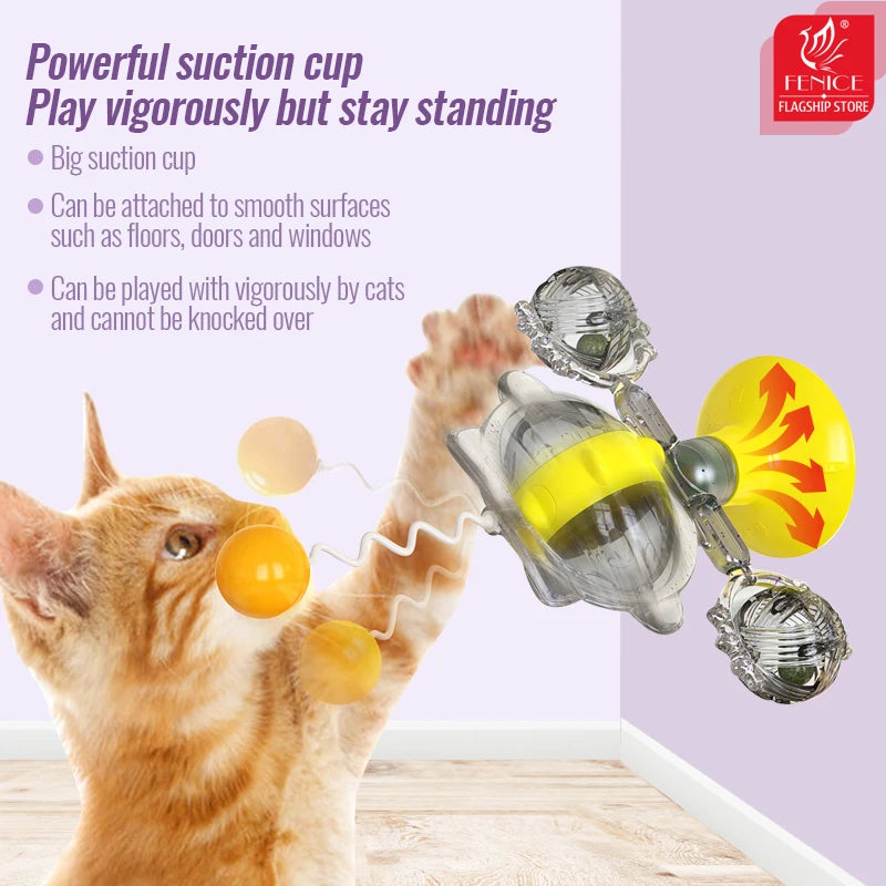 Interactive Treat Dispensing Windmill Toy