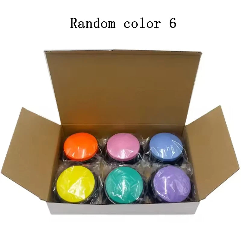 Hot Dog Communication Buttons Voice Recording Button for Pet Training Buzzer 30 Second Record Playback Funny Gift for Talking