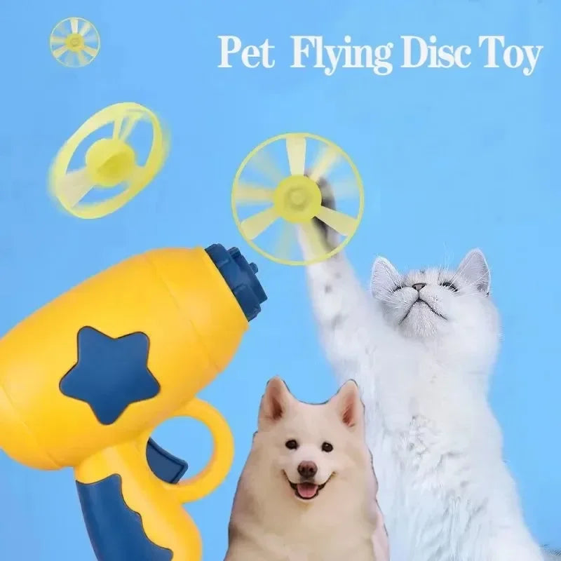 Interactive Flying Disc Cat Toy Set