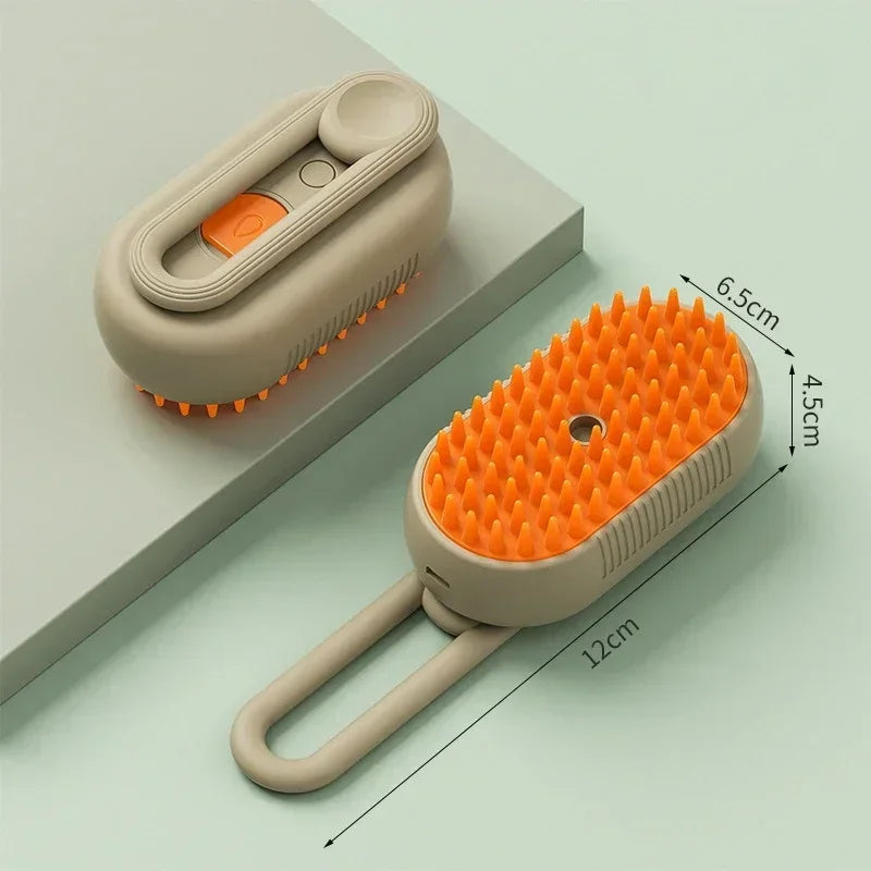 3-in-1 Steam Grooming Brush for Pets