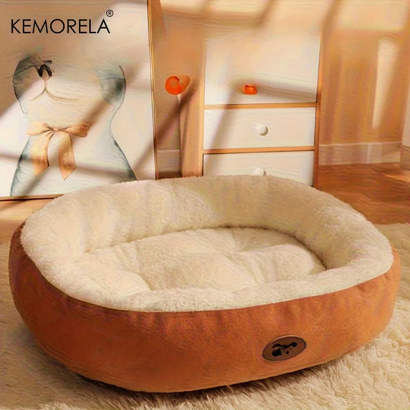 Oval Pet Bed for Dogs & Cats