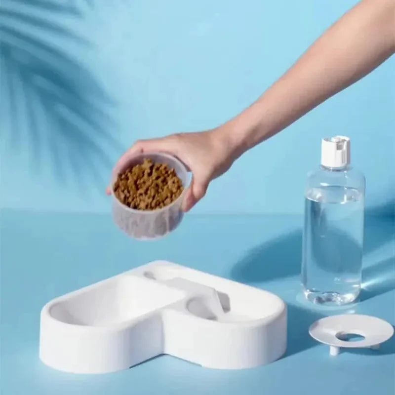 2-in-1 Automatic Pet Feeding & Water Bowl