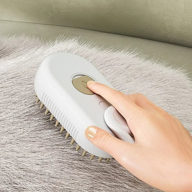3-in-1 Steam Grooming Brush for Pets