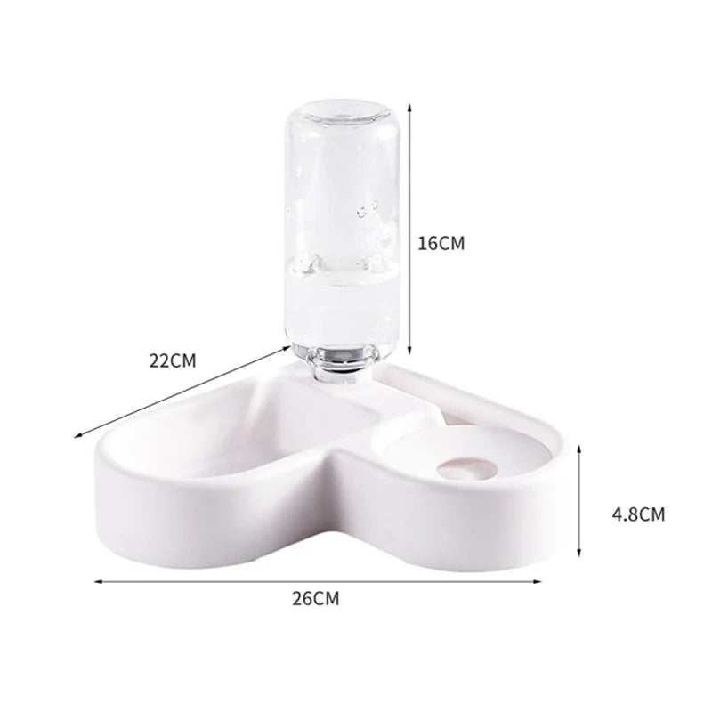2-in-1 Automatic Pet Feeding & Water Bowl
