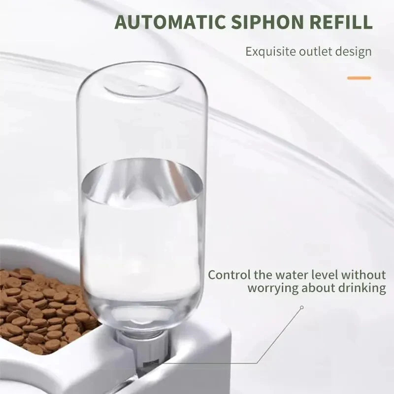 2-in-1 Automatic Pet Feeding & Water Bowl