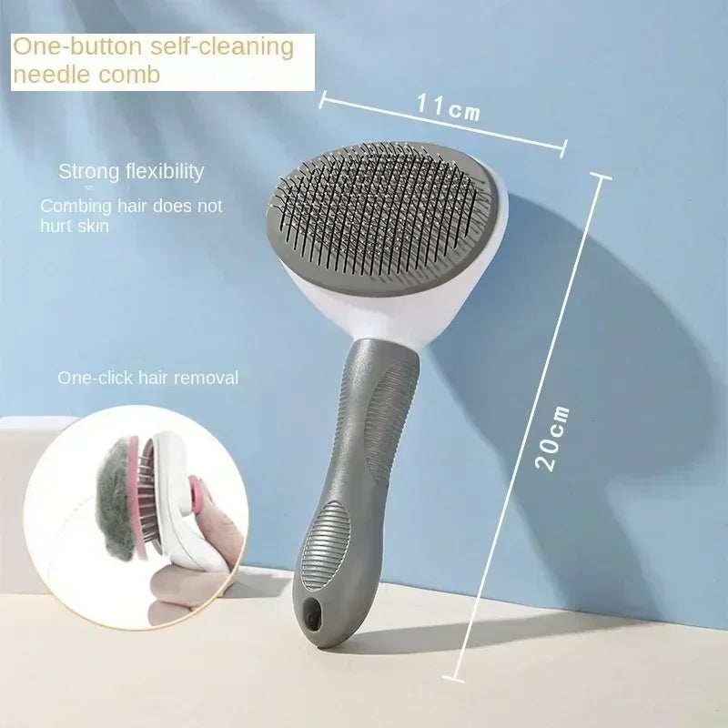 Stainless Steel Pet Hair Remover Brush