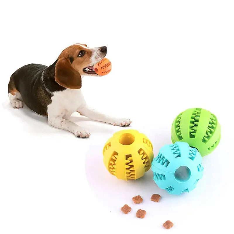 Bite-Resistant Treat Dispensing Dog Ball