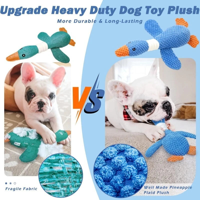 Durable Plush Squeaky Chew Toy for Dogs & Cats