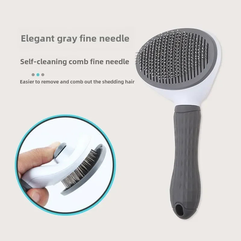 Stainless Steel Pet Hair Remover Brush