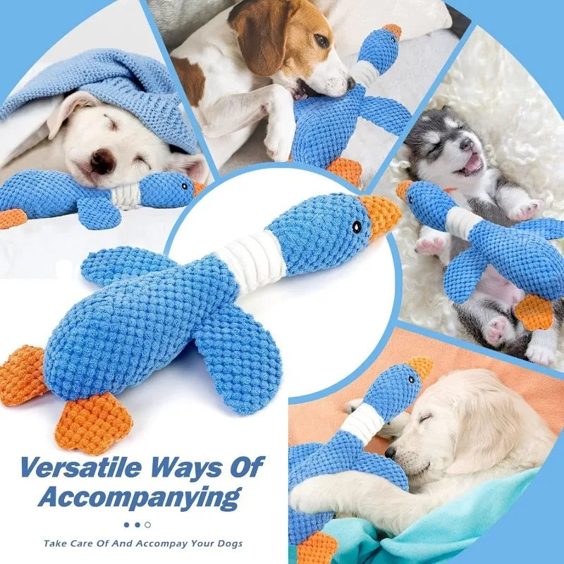 Durable Plush Squeaky Chew Toy for Dogs & Cats