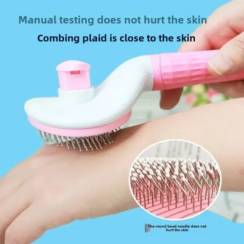 Stainless Steel Pet Hair Remover Brush