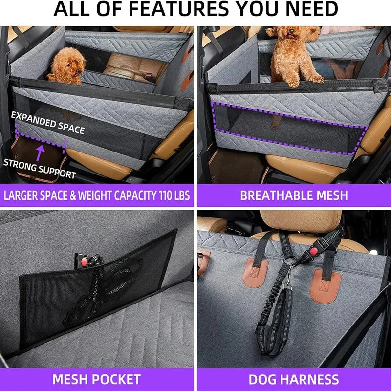Waterproof Dog Car Seat Hammock Bed
