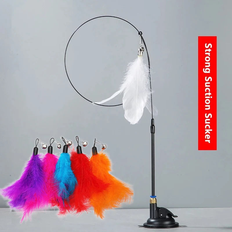 Cat Teaser Toy Cat Pole With Feather