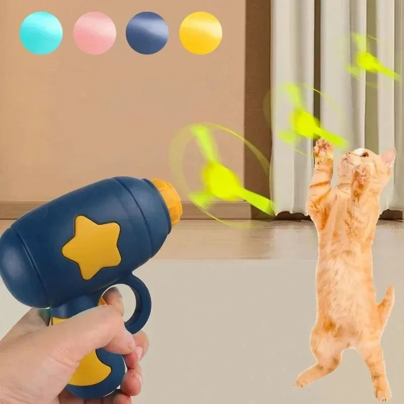 Interactive Flying Disc Cat Toy Set
