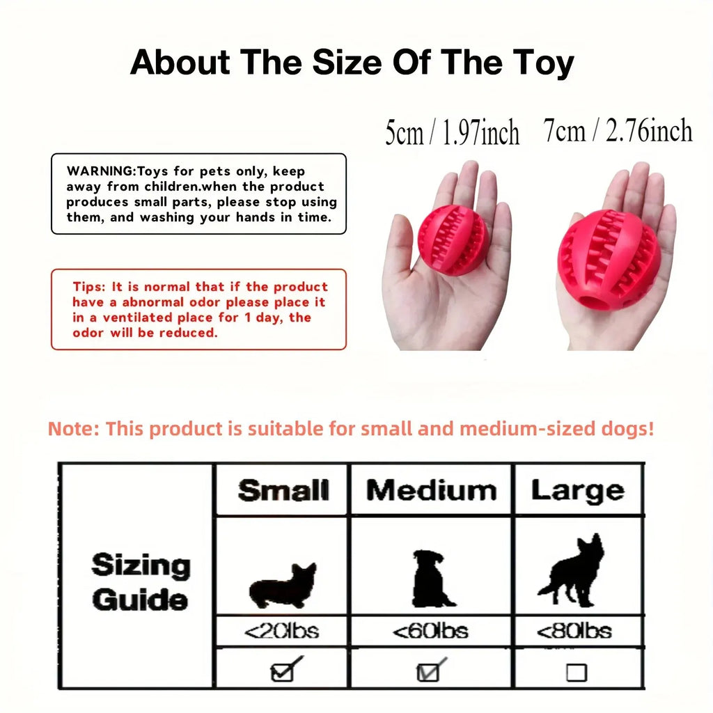 Bite-Resistant Treat Dispensing Dog Ball