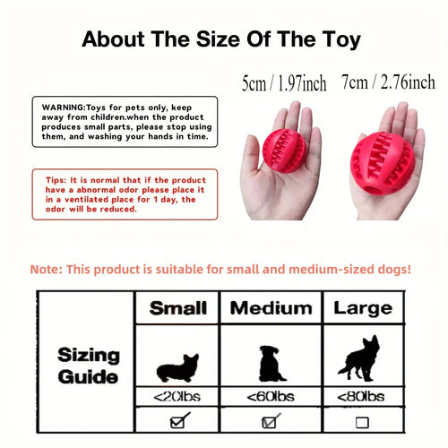 Bite-Resistant Treat Dispensing Dog Ball