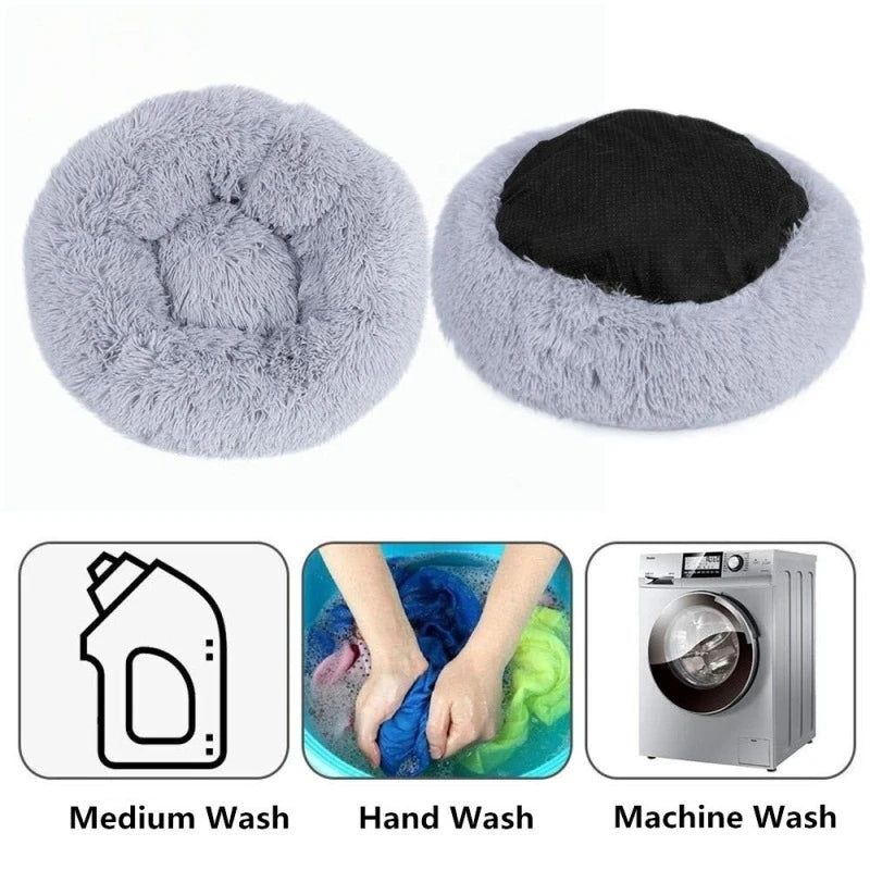 Ultra-Soft Calming Donut Pet Bed