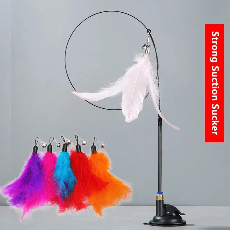 Cat Teaser Toy Cat Pole With Feather